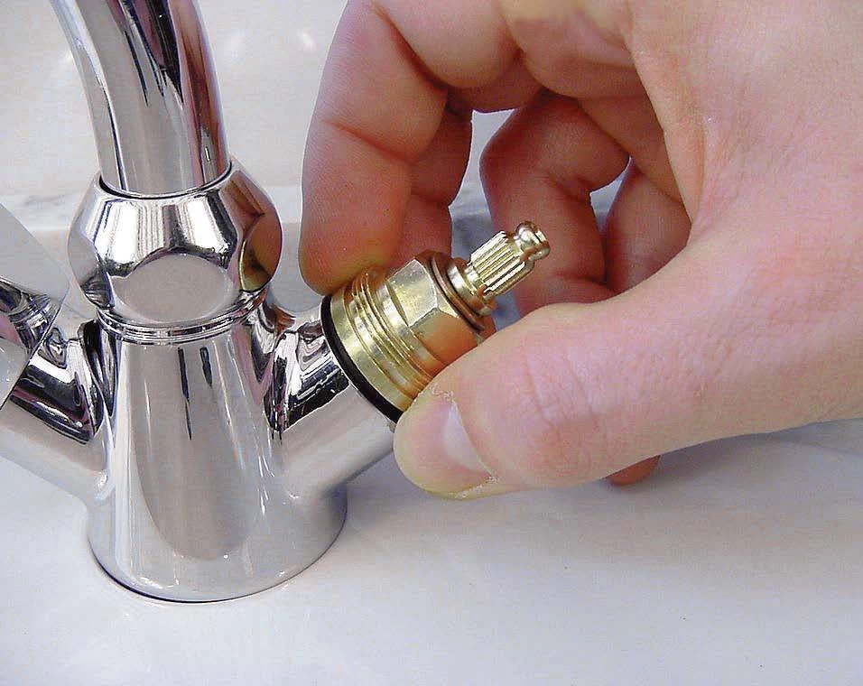 Hand identifying faucet parts